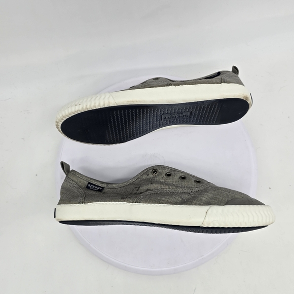 Paul Sperry Shoe Women 9 M Sneakers Gray Slip-on Canvas STS99303 - Picture 7 of 8